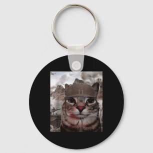 Chaveiro Mil Yard Stare Engraçado Memória De Gato Soldado N