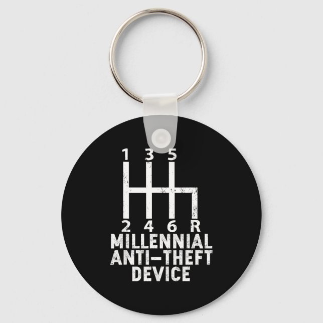 Chaveiro Millennial Anti Theft Device _ Funny Stick Shift  (Frente)