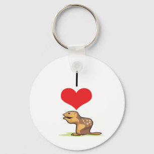 Chaveiro Mim Chipmunks do coração (amor)