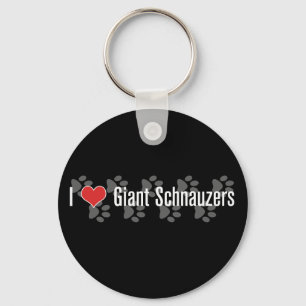 Chaveiro Mim (coração) Schnauzers gigantes
