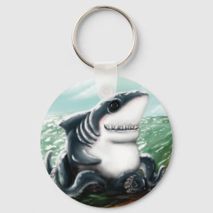 Chaveiro Mim coração você Sharktopus