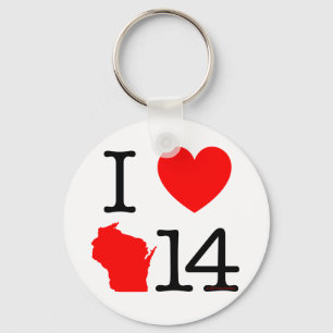 Chaveiro Mim coração Wisconsin 14