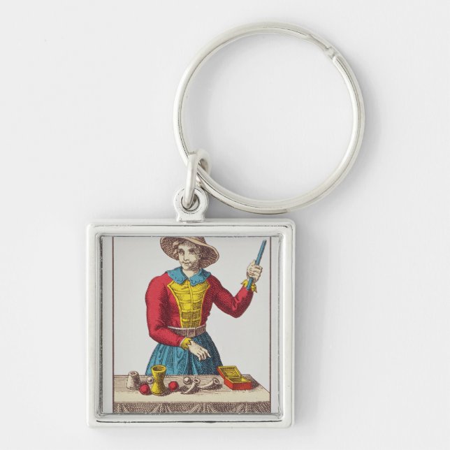 Chaveiro Mim o mágico, sete cartões de tarot (Frente)