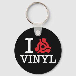 Chaveiro Mim vinil de 45 adaptadores