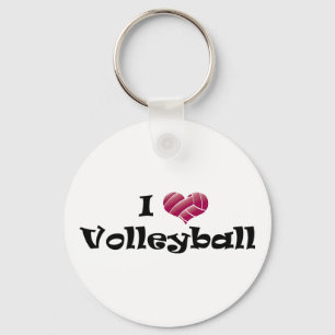 Chaveiro Mim voleibol do coração (vermelho)