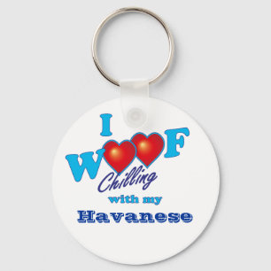 Chaveiro Mim Woof Havanese
