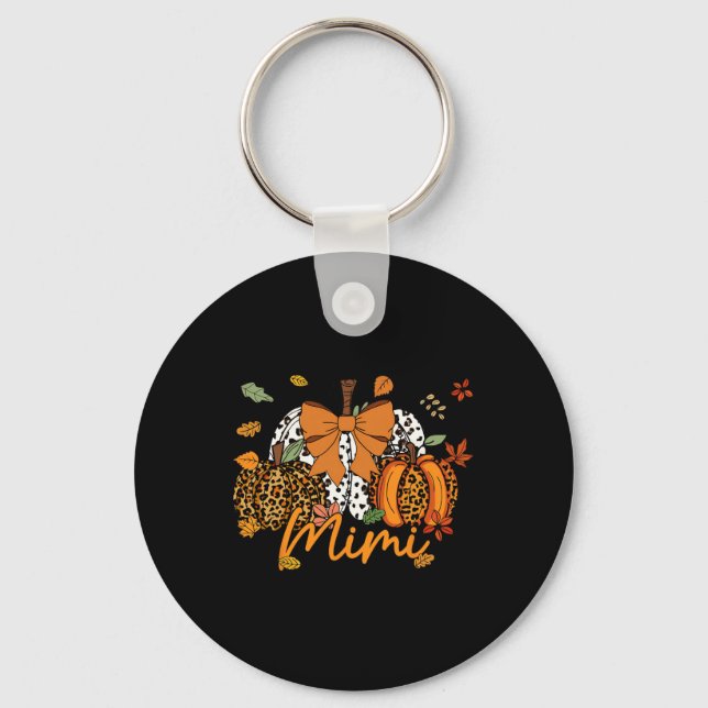 Chaveiro Mimi Arco de Coquetes Leopard Pumpkin em Ação de G (Frente)