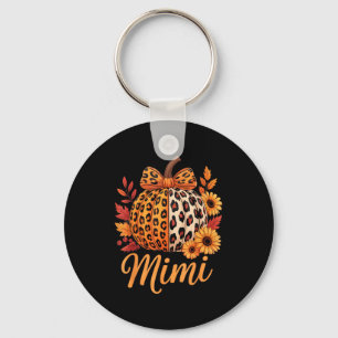 Chaveiro Mimi Dia de Ação de Graças Leopardo Abóbora Girass
