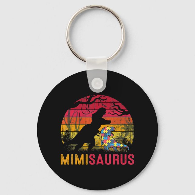 Chaveiro Mimi Saurus Rex Autismo Sensibilização Engraçado D (Frente)