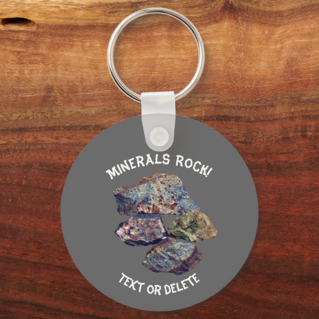 Chaveiro Minerals Rock Collectors Personalizados (Frente)