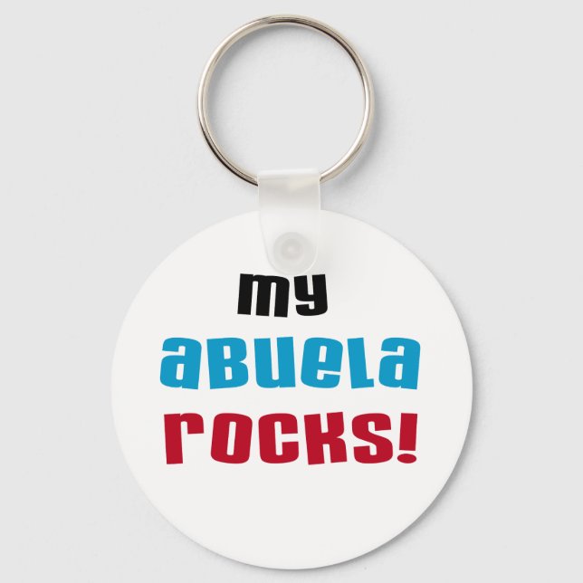 Chaveiro Minha Abuela Rocks T-shirts e presentes (Frente)