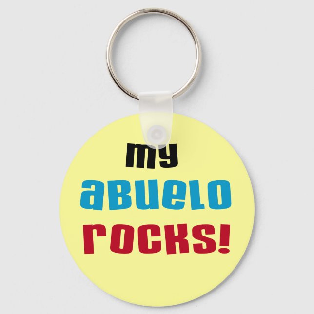 Chaveiro Minha Abuelo Rocks T-shirts e presentes (Frente)