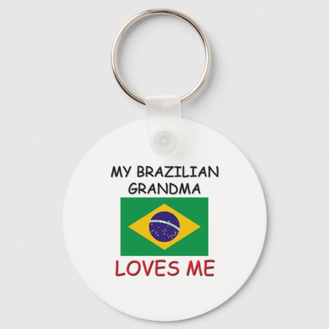 Chaveiro Minha avó brasileira me ama (Frente)