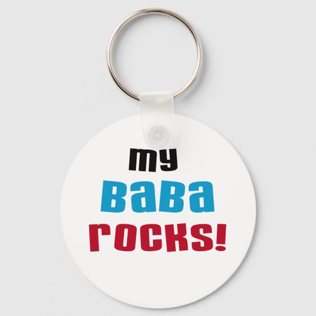 Chaveiro Minha Baba Rocks T-shirts e presentes (Frente)