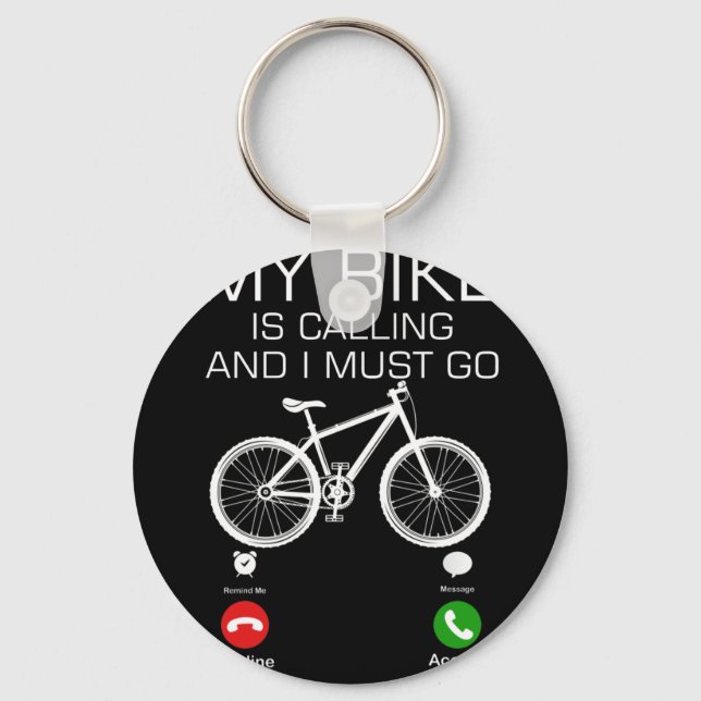 Chaveiro Minha Bicicleta Está Ligando E Preciso Ir Biciclet (Frente)