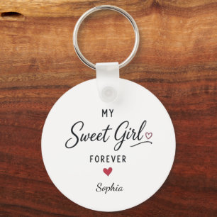 Chaveiro Minha Doce Menina Para Sempre Personalizado