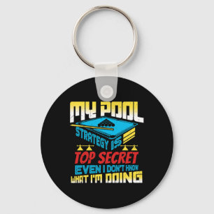 Chaveiro Minha Estratégia De Piscina É A Maior Jogada De Bi