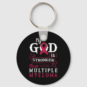Chaveiro Minha Fé é Mais Forte que a Consciência do Mieloma