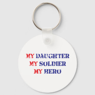 Chaveiro Minha filha, meu soldado, meu herói