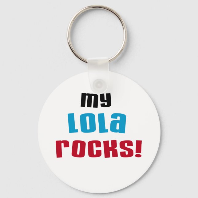 Chaveiro Minha Lola Rocks T-shirts e presentes (Frente)