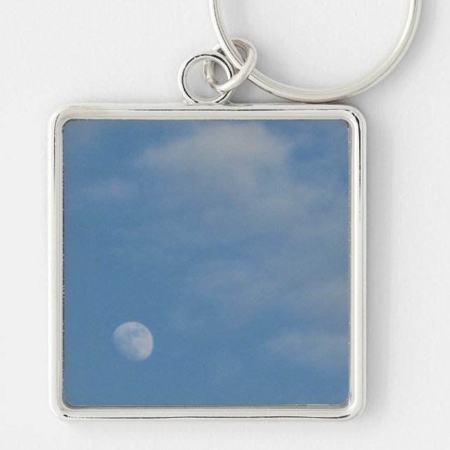 Chaveiro Minha Lua do Dia - Grande Cadeia de Chaves Quadrad (Frente)