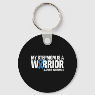 Chaveiro Minha mãe é uma guerreira, amante de fita azul