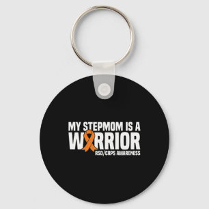 Chaveiro Minha Mãe É Uma Guerreira Laranja De Fita
