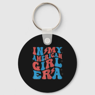 Chaveiro Minha Menina Americana Era Retro 4 De Julho Quarto