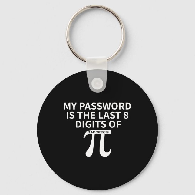 Chaveiro Minha Palavra É Os Últimos 8 Dígitos De Pi Pi Apro (Frente)