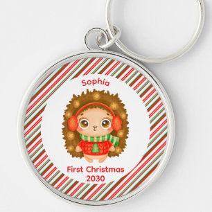 Chaveiro Minha primeira garota bonitinha de Natal, christma