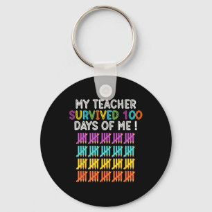 Chaveiro Minha Professora Sobreviveu 100 Dias De Mim Escola