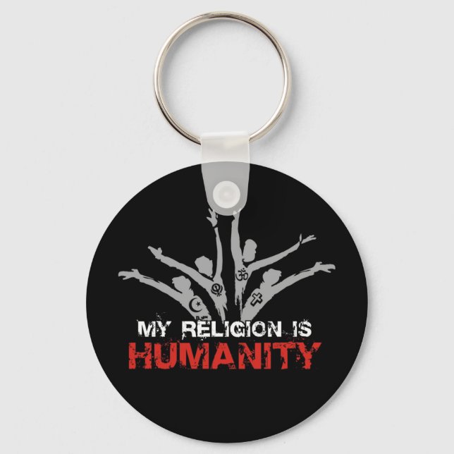 Chaveiro Minha Religião é Humanidade (Frente)
