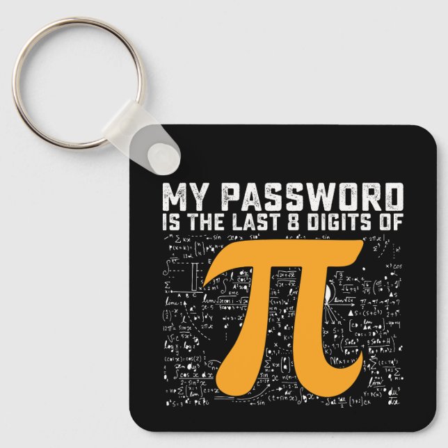 Chaveiro Minha Senha É Os Últimos 8 Dígitos De Matemática P (Frente)