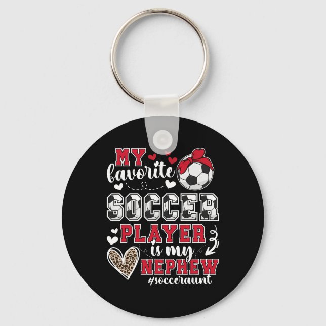 Chaveiro Minha Tia de Futebol de Sobrinho Jogadora de Futeb (Frente)
