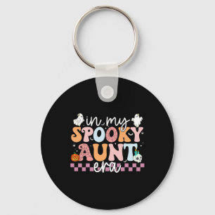 Chaveiro Minha tia Spooky Era Halloween Retro Groovy Tia G