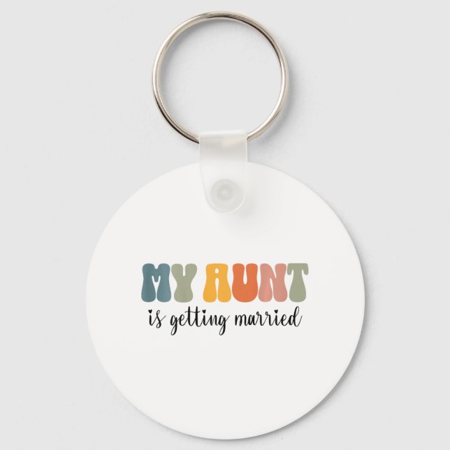 Chaveiro Minha tia vai casar sobrinho sobrinha de Th (Frente)