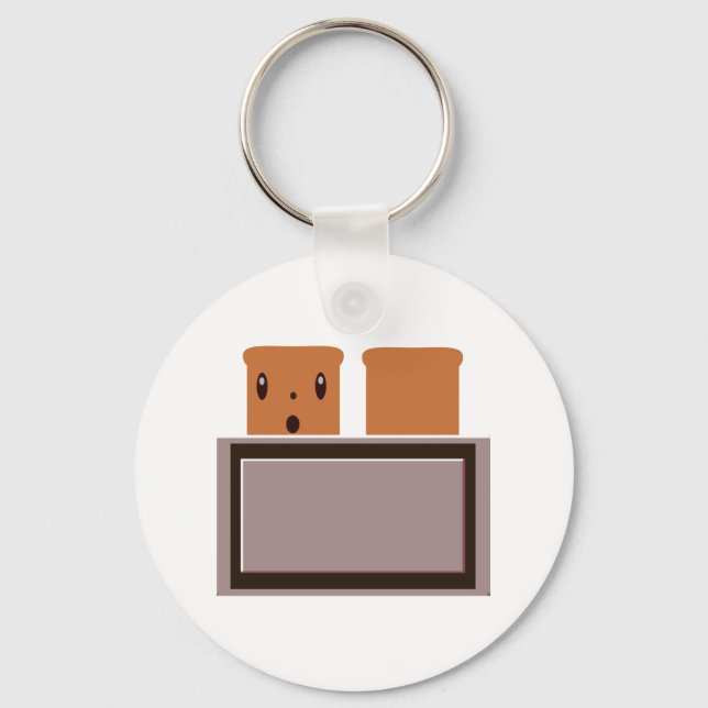 Chaveiro Minha torradeira feliz (Frente)