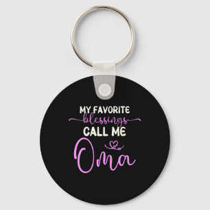 Chaveiro Minhas Bênçãos Favoritas Me Chamam de Oma Vovó Mãe