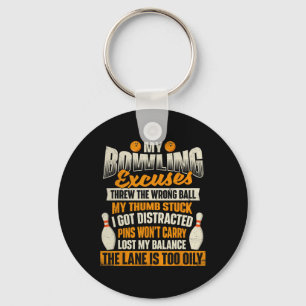Chaveiro Minhas desculpas de Boliche - Boliches de Bowler