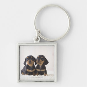 Chaveiro Mini assento do Dachshund dois