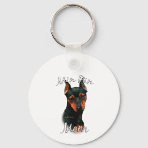 Chaveiro Miniatura Pinscher (preto) Mãe 2