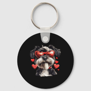 Chaveiro Miniatura Schnauzer - Cão Dia de os namorados Gles