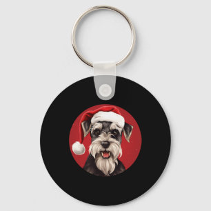 Chaveiro Miniatura Schnauzer Engraçado Xmas Mãe Pai Cachorr