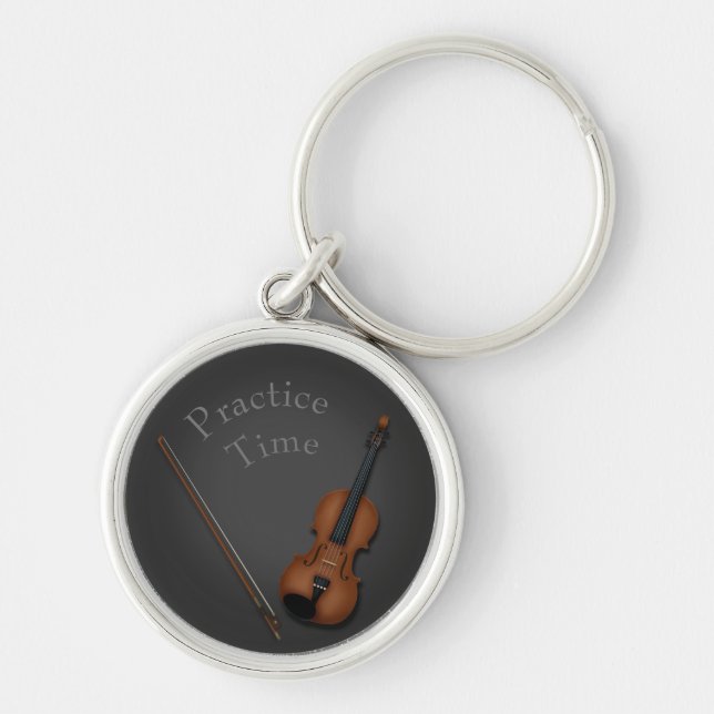 Chaveiro Miniatura violino e Dentro de Arco personalizado (Frente)