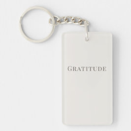 Chaveiro Minimalist Gratitude – Calm Typography Design