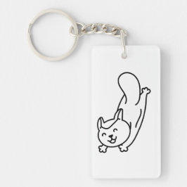 Chaveiro Minimalist Sugar Glider Line Art