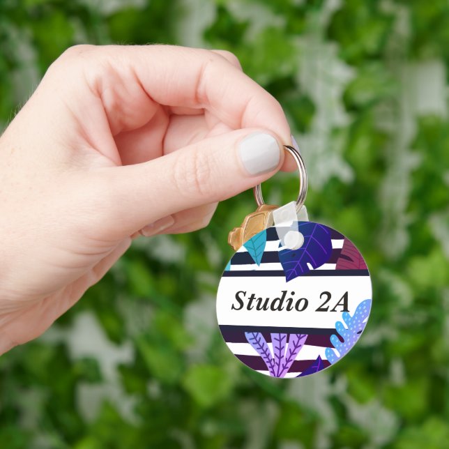 Chaveiro minimalista personalizado moderno (Mão)