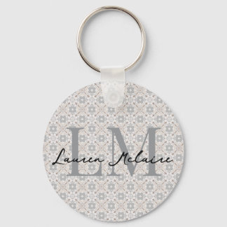 Chaveiro Minimalistic Monogram Script Name Spanish Tile