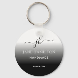 Chaveiro mínimo simples de logotipo comercial