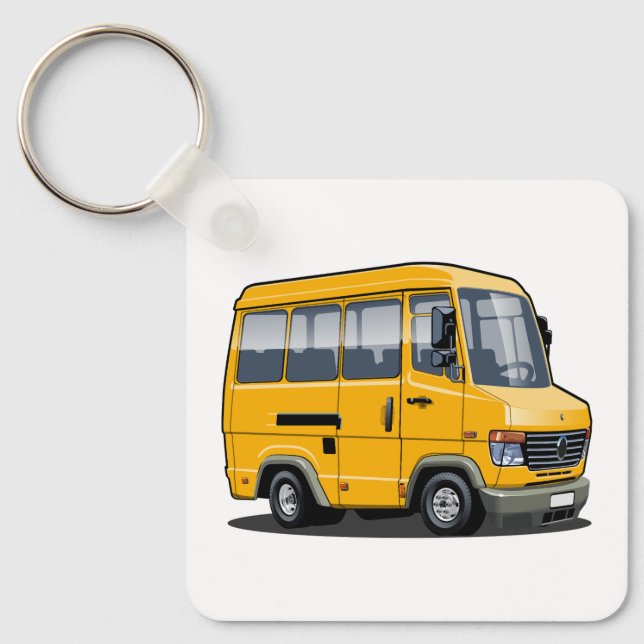 Chaveiro Miniônibus Cartoon (Frente)